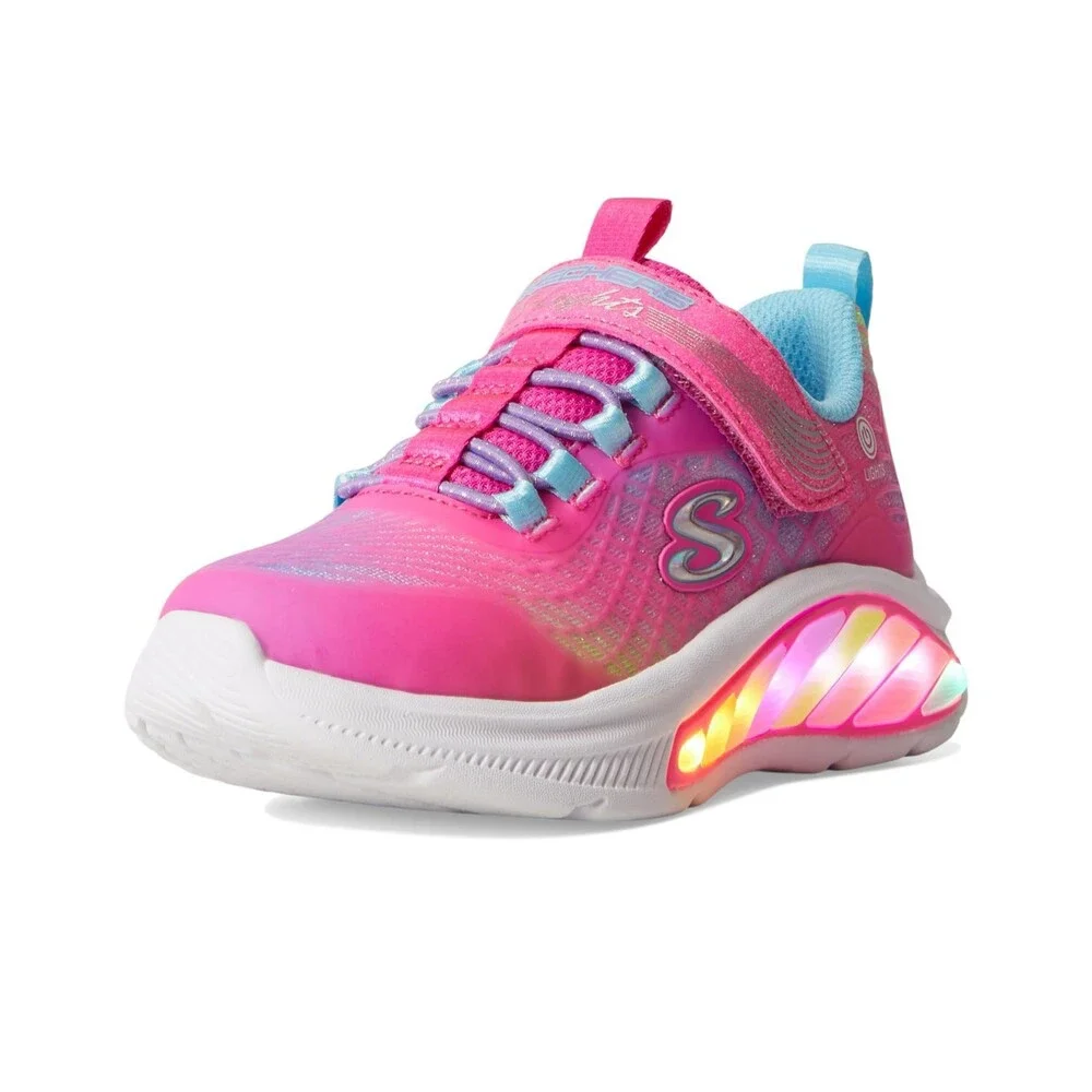 Skechers Rainbow Cruisers Rainbow Reflectin Kids 13 M Pink Casual Shoes ZOGG3029